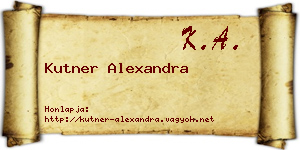 Kutner Alexandra névjegykártya